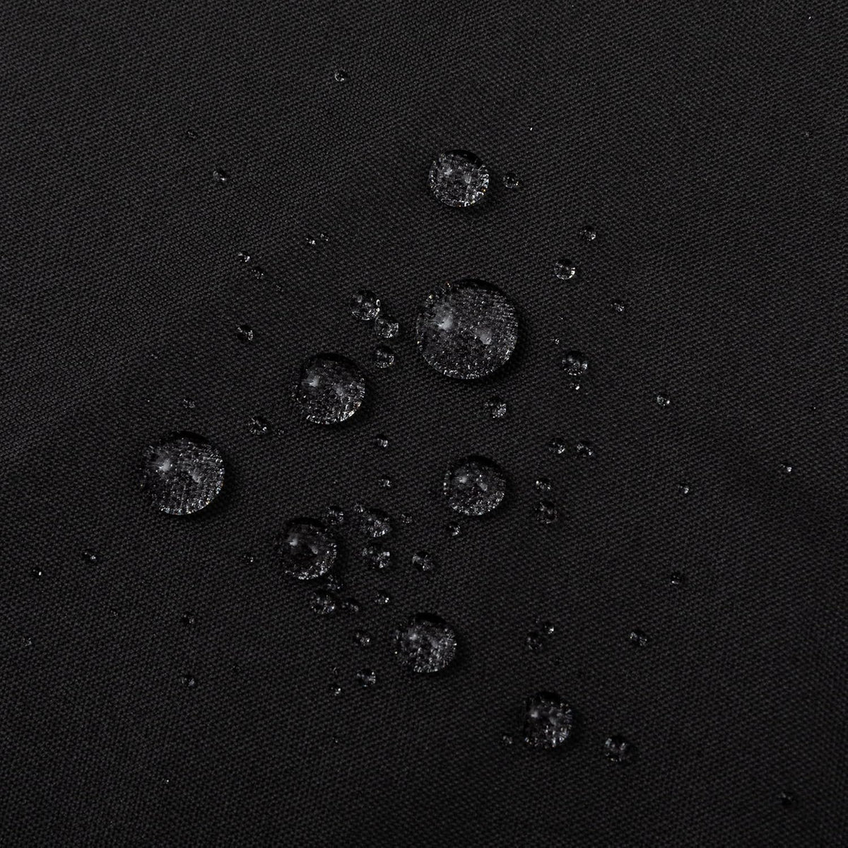Waterproof Fabric Shower Curtain Soft Hotel Quality - 3 Magnets at Bottom, Premium Black Shower Curtain Liner for Bathroom, Light-Weight Cloth & Washable - 72x72, Black